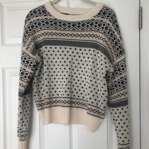 URBAN OUTFITTERS Andi Intarsia Knit Crew-Neck Swea